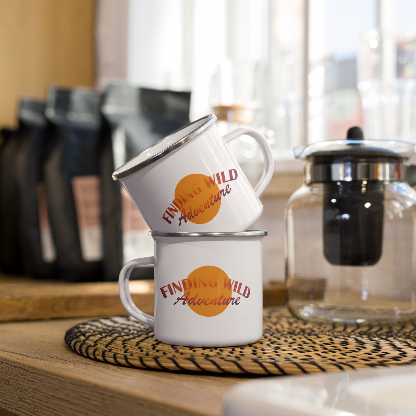 Sunrise Logo Enamel Mug